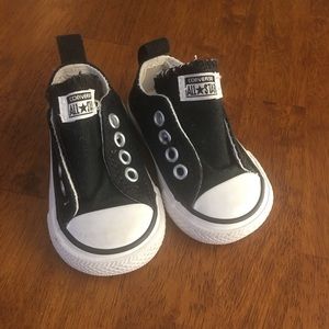 Black Velcro Converse